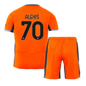 Inter Milan Alexis Sanchez #70 Tredje trøje Børn 2023-24 Kort ærmer (+ korte bukser)